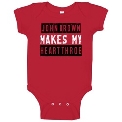 John Brown Makes My Heart Throb Arizona Football Player Cool Fan Baby John Brown Makes My Heart Throb Arizona Football Player Cool Fan Baby