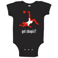 Xherdan Shaqiri Switzerland Mf Black Football Soccer World Cup Baby On Xherdan Shaqiri Switzerland Mf Black Football Soccer World Cup Baby On