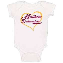 Matthew Dellavedova Love Heart Fan Cleveland Basketball Baby One Piece Matthew Dellavedova Love Heart Fan Cleveland Basketball Baby One Piece