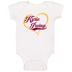 Kyrie Irving Love Heart Fan Cleveland Basketball Baby One Piece Kyrie Irving Love Heart Fan Cleveland Basketball Baby One Piece
