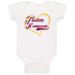 Tristan Thompson Love Heart Fan Cleveland Basketball Baby One Piece Tristan Thompson Love Heart Fan Cleveland Basketball Baby One Piece