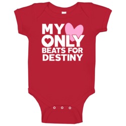 My Heart Only Beats For Destiny Love First Name Valentines Gift Baby O My Heart Only Beats For Destiny Love First Name Valentines Gift Baby O
