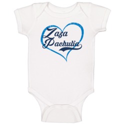 Zaza Pachulia Love Heart Fan Dallas Basketball Baby One Piece Zaza Pachulia Love Heart Fan Dallas Basketball Baby One Piece