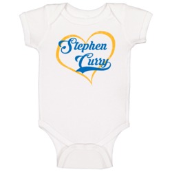 Stephen Curry Love Heart Fan Golden State Basketball Baby One Piece Stephen Curry Love Heart Fan Golden State Basketball Baby One Piece