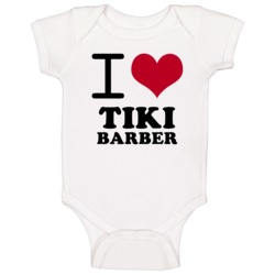 Tiki Barber Football Sports New York Buffalo I Heart Love Baby One Pie Tiki Barber Football Sports New York Buffalo I Heart Love Baby One Pie