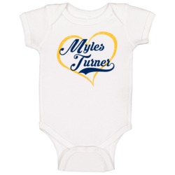 Myles Turner Love Heart Fan Indiana Basketball Baby One Piece Myles Turner Love Heart Fan Indiana Basketball Baby One Piece