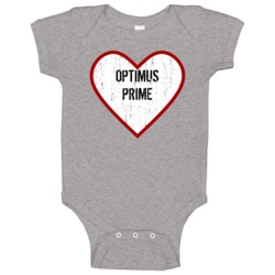 Optimus Prime Transformers Prime Love Tv Character Baby One Piece Optimus Prime Transformers Prime Love Tv Character Baby One Piece