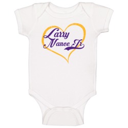 Larry Nance Jr Love Heart Fan Los Angeles Basketball Baby One Piece Larry Nance Jr Love Heart Fan Los Angeles Basketball Baby One Piece