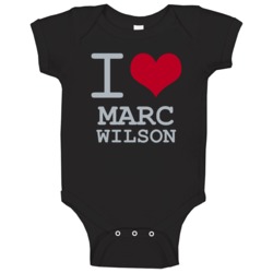 Marc Wilson I Love Heart Basketball Hockey Baseball Football Baby One Marc Wilson I Love Heart Basketball Hockey Baseball Football Baby One