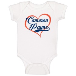 Cameron Payne Love Heart Fan Oklahoma City Basketball Baby One Piece Cameron Payne Love Heart Fan Oklahoma City Basketball Baby One Piece