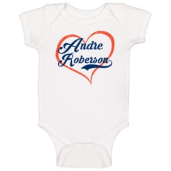 Andre Roberson Love Heart Fan Oklahoma City Basketball Baby One Piece Andre Roberson Love Heart Fan Oklahoma City Basketball Baby One Piece