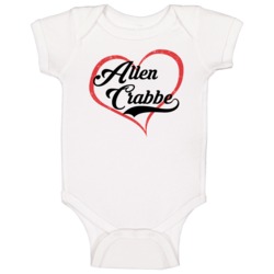 Allen Crabbe Love Heart Fan Portland Basketball Baby One Piece Allen Crabbe Love Heart Fan Portland Basketball Baby One Piece
