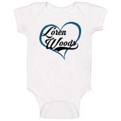 Loren Woods Love Heart Fan Minnesota Basketball Baby One Piece Loren Woods Love Heart Fan Minnesota Basketball Baby One Piece