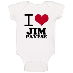 Jim Pavese New York Buffalo Hockey Sports I Heart Love Baby One Piece Jim Pavese New York Buffalo Hockey Sports I Heart Love Baby One Piece