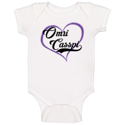 Omri Casspi Love Heart Fan Sacramento Basketball Baby One Piece Omri Casspi Love Heart Fan Sacramento Basketball Baby One Piece