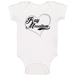 Ray Mccallum Love Heart Fan San Antonio Basketball Baby One Piece Ray Mccallum Love Heart Fan San Antonio Basketball Baby One Piece
