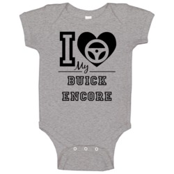I Drive My Buick Encore Heart Car Lover Baby One Piece I Drive My Buick Encore Heart Car Lover Baby One Piece