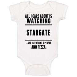 Pizza Watching Stargate Sci Fi Cult Tv Show Baby One Piece Pizza Watching Stargate Sci Fi Cult Tv Show Baby One Piece