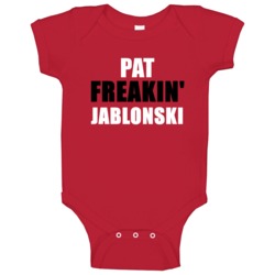 Pat Jablonski Freakin Hockey Carolina Sports Baby One Piece Pat Jablonski Freakin Hockey Carolina Sports Baby One Piece