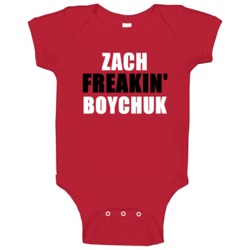 Zach Boychuk Freakin Hockey Carolina Sports Baby One Piece Zach Boychuk Freakin Hockey Carolina Sports Baby One Piece