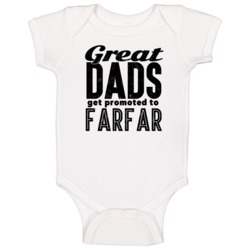 Great Dads Get Promoted To Farfar Fathers Day Grandpa Gift Baby One Pi Great Dads Get Promoted To Farfar Fathers Day Grandpa Gift Baby One Pi