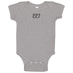 227 Tv Show Popular Distressed Look Baby One Piece 227 Tv Show Popular Distressed Look Baby One Piece