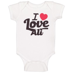 Ali I Love Boyfriend Girlfriend First Name Cool Valentines Baby One Pi Ali I Love Boyfriend Girlfriend First Name Cool Valentines Baby One Pi