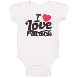 Patrick I Love Boyfriend Girlfriend First Name Cool Valentines Baby On Patrick I Love Boyfriend Girlfriend First Name Cool Valentines Baby On