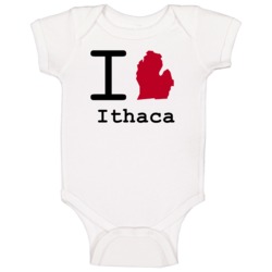 Ithaca Michigan I Love Heart State Baby One Piece Ithaca Michigan I Love Heart State Baby One Piece