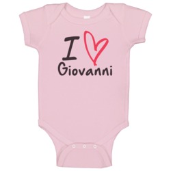 Giovanni Love Heart Valentines Day Cute Custom Name Trending Baby One Giovanni Love Heart Valentines Day Cute Custom Name Trending Baby One