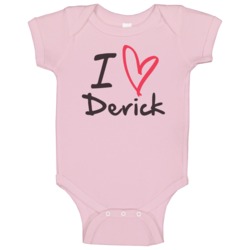 Derick Love Heart Valentines Day Cute Custom Name Trending Baby One Pi Derick Love Heart Valentines Day Cute Custom Name Trending Baby One Pi
