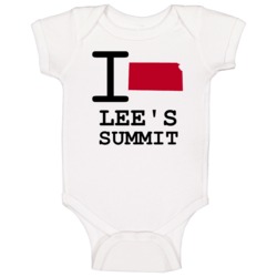 Lee's Summit Missouri I Heart Love State Baby One Piece Lee's Summit Missouri I Heart Love State Baby One Piece