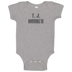 T J Hooker Tv Show Popular Distressed Look Baby One Piece T J Hooker Tv Show Popular Distressed Look Baby One Piece