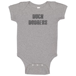Duck Dodgers Tv Show Popular Distressed Look Baby One Piece Duck Dodgers Tv Show Popular Distressed Look Baby One Piece