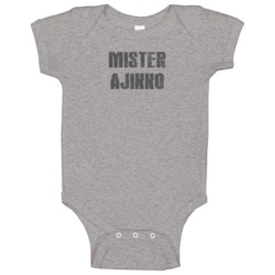 Mister Ajikko Tv Show Popular Distressed Look Baby One Piece Mister Ajikko Tv Show Popular Distressed Look Baby One Piece