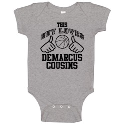Demarcus Cousins This Guy Loves Heart Sacramento Basketball Baby One P Demarcus Cousins This Guy Loves Heart Sacramento Basketball Baby One P