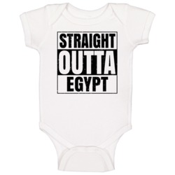 Straight Outta Egypt Nouns Words Compton Parody Baby One Piece Straight Outta Egypt Nouns Words Compton Parody Baby One Piece