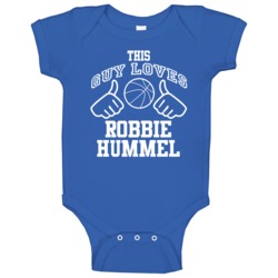 Robbie Hummel This Guy Loves Heart Minnesota Basketball Baby One Piece Robbie Hummel This Guy Loves Heart Minnesota Basketball Baby One Piece