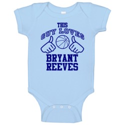Bryant Reeves This Guy Loves Heart Memphis Basketball Baby One Piece Bryant Reeves This Guy Loves Heart Memphis Basketball Baby One Piece