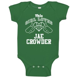 Jae Crowder This Girl Loves Heart Boston Basketball Baby One Piece Jae Crowder This Girl Loves Heart Boston Basketball Baby One Piece