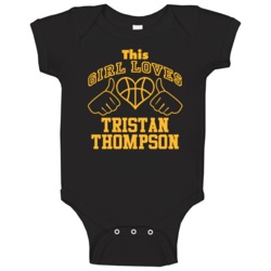Tristan Thompson This Girl Loves Heart Cleveland Basketball Baby One P Tristan Thompson This Girl Loves Heart Cleveland Basketball Baby One P