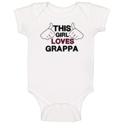 This Girl Loves Grappa Foodie Favorite Food Baby One Piece This Girl Loves Grappa Foodie Favorite Food Baby One Piece