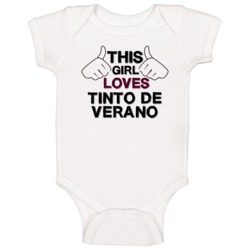 This Girl Loves Tinto De Verano Foodie Favorite Food Baby One Piece This Girl Loves Tinto De Verano Foodie Favorite Food Baby One Piece