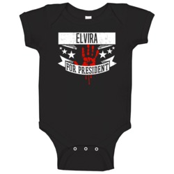 Elvira For President Horror Film Bloody Moon Movie Baby One Piece Elvira For President Horror Film Bloody Moon Movie Baby One Piece