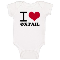 I Love Oxtail Classic Heart Food Lover Baby One Piece I Love Oxtail Classic Heart Food Lover Baby One Piece