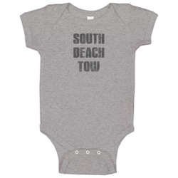 South Beach Tow Tv Show Popular Distressed Look Baby One Piece South Beach Tow Tv Show Popular Distressed Look Baby One Piece