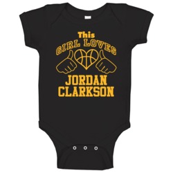 Jordan Clarkson This Girl Loves Heart Los Angeles Basketball Baby One Jordan Clarkson This Girl Loves Heart Los Angeles Basketball Baby One