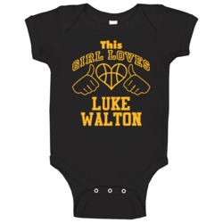 Luke Walton This Girl Loves Heart Los Angeles Basketball Baby One Piec Luke Walton This Girl Loves Heart Los Angeles Basketball Baby One Piec