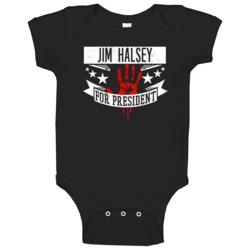 Jim Halsey For President Horror Film The Hitcher Movie Baby One Piece Jim Halsey For President Horror Film The Hitcher Movie Baby One Piece