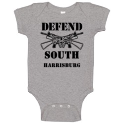 South Harrisburg North Carolina Defend 2nd Amendment Baby One Piece South Harrisburg North Carolina Defend 2nd Amendment Baby One Piece